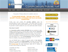 Tablet Screenshot of instantsecuritypolicy.com